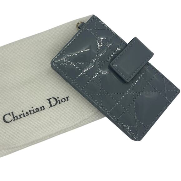 LADY DIOR Jasmine Card Holder - Preowned EUC - with dust bag, no box, no charm - Picture 1 of 7